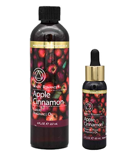Apple Cinnamon 8oz and 2oz Fragrance Oil Set (Two Bottles, one with Dropper) Msupps.com