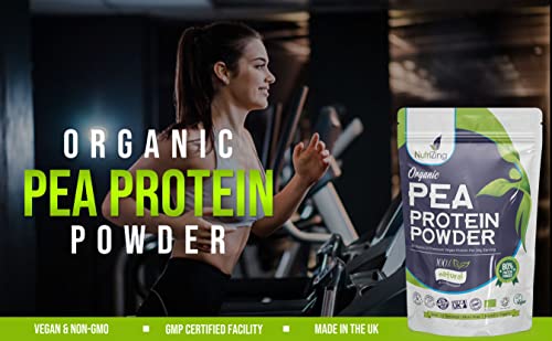 Award Winning Vegan Pea Protein Powder - Organic & Pure - Canadian Peas - No Soy, No Gluten NutriZing