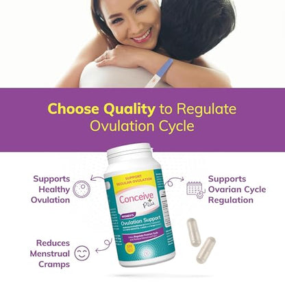 CONCEIVE PLUS Womens Ovulation Support - PCOS Supplement for Fertility