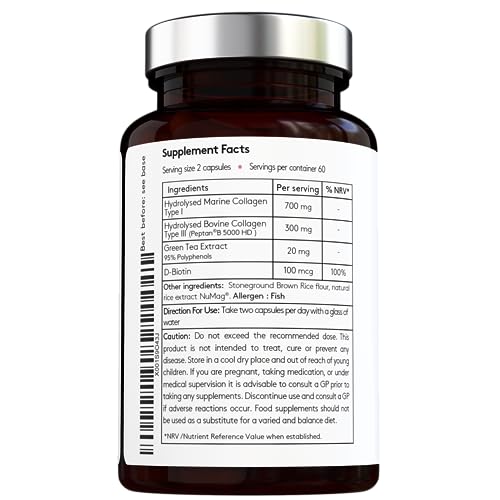 Advanced Collagen Complex - Hydrolised Marine Collagen (Type I) + Hydrolised Bovine Grass Vital Haven