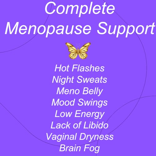 Complete Menopause Support - Natural Menopause Relief for Meno Belly Hot Flashes Night Sweats
