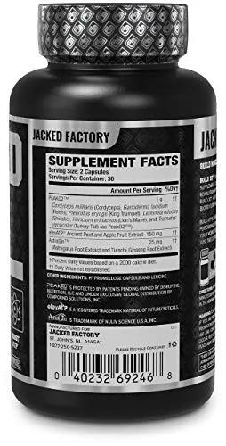 Jacked Factory N.O. XT Nitric Oxide Supplement, Build-XT Muscle Builder, & Androsurge Estrogen Blocker for Men