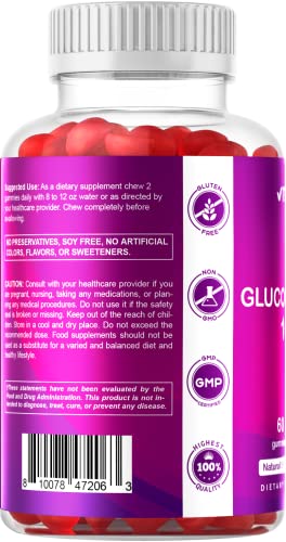 Vitamatic Sugar Free Glucomannan Gummies (Amorphophallus Konjac Root) - 1000mg per Vitamatic