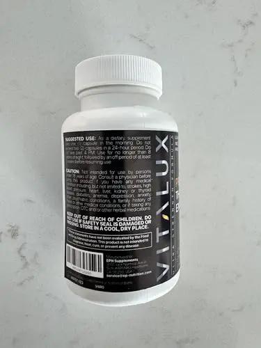 VITALUX || Premium Thermogenic Energy Burn || Metabolism Support, Boost Energy Levels, Increase Focus | Ultra Dosed Pre Workout w/ 8 Powerful Ingredients | 3rd Party Tested + USA Made - 120 Servings
