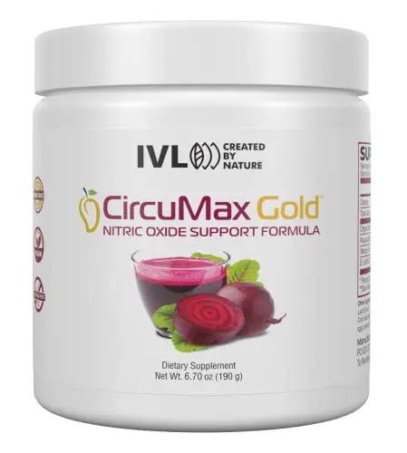 IVL - CircuMax Gold - Nitric Oxide Supplement Powder Boost - Organic Beets - Beetroot