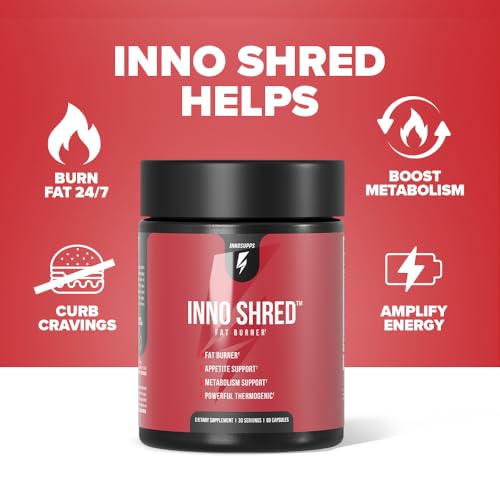 Inno Shred - Day Time Fat Burner | 100mg Capsimax, Grains of Paradise, Organic Caffeine InnoSupps