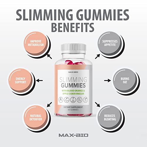 (Official 2 Pack) Slimming Gummies It Works with Apple Cider Vinegar and Sicilian Blood Orange Extract Max-Bio