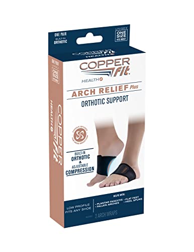 Copper Fit CFACBP Health Unisex Arch Relief Plus with Built-In Orthotic