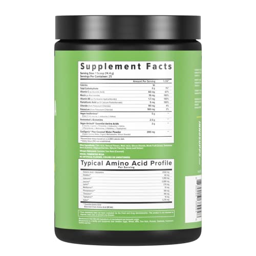 InnoSupps Natural Vegan BCAAs + EAA (Candy Apple) Enhanced Workouts, Muscle 