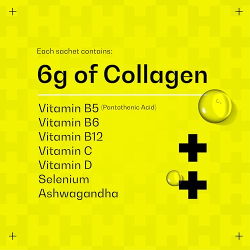 Hydrolysed Marine Liquid Collagen - 6000mg Type 1 Collagen Peptides enriched with 7 Vitamins Himmense