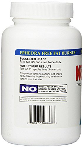 Absolute Nutrition Thermogenic Fat Burners, Nophedra Capsules, 80 Count Bottle Absolute Nutrition