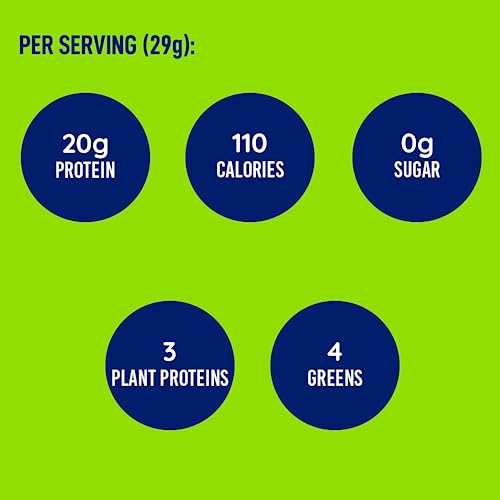 LeanFit Plant-Based Protein & Greens Natural Vanilla – 20g Plant Protein + 4 Leafy Greens LeanFit