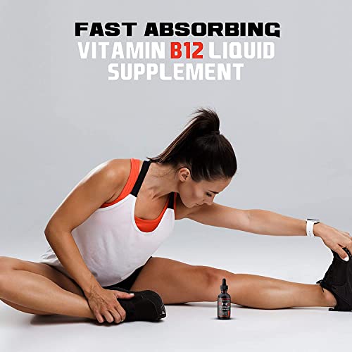 VITBOOST Vegan Liquid B-12 Drops – 60 x 5000 mcg Extra Strength Raspberry Flavored VITBOOST