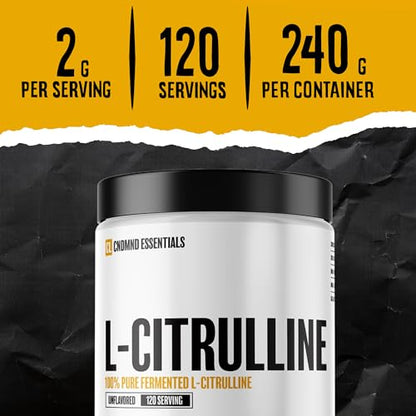 CONDEMNED Labz L-Citrulline Powder - 100% Pure Fermented L-Citrulline - Nitric Oxide Booster for Men & Women - Vegan & Gluten Free- Unflavored - 120 Servings (240g)