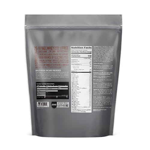 Isopure Dutch Chocolate Whey Isolate Protein Powder with Vitamin C & Zinc for Immune Isopure