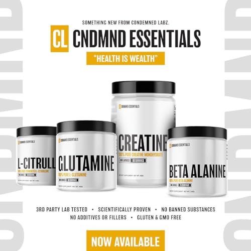 CONDEMNED Labz L-Citrulline Powder - 100% Pure Fermented L-Citrulline - Nitric Oxide Booster for Men & Women - Vegan & Gluten Free- Unflavored - 120 Servings (240g)