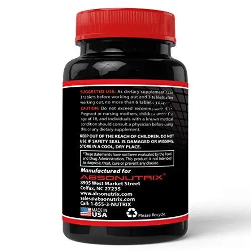 Absonutrix Xtreme Power Formula Nitric Oxide Blend 120 Tablets