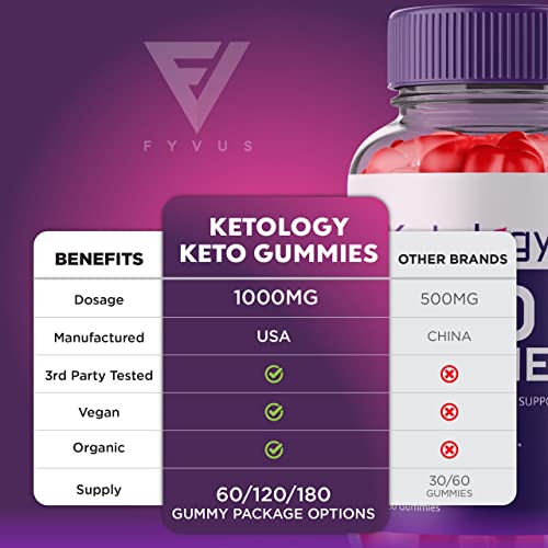 Ketology Keto ACV Gummies Advanced Weight Loss Ketosis Supplement, Ketology Keto Fyvus