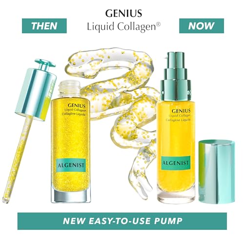 Algenist GENIUS Liquid Collagen - Vegan, Plant-Based Collagen Dropper with Vitamin E & Omega 3 ALGENIST