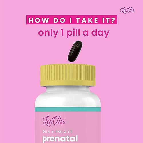 LaVie Prenatal Vitamins with Ginger, DHA, Folic Acid, & Iron - Pregnancy Must Haves for Baby's LaVie