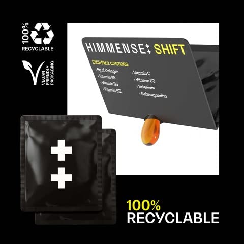 Hydrolysed Marine Liquid Collagen - 6000mg Type 1 Collagen Peptides enriched with 7 Vitamins Himmense