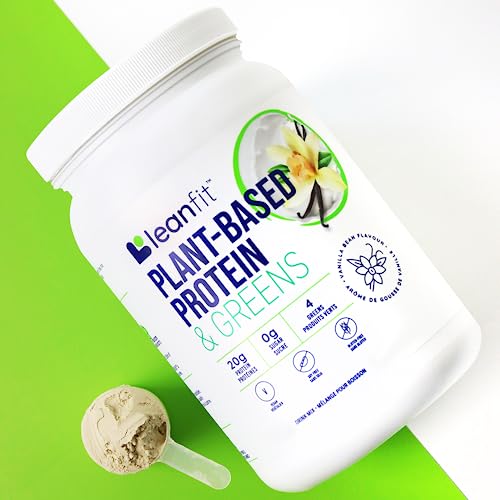 LeanFit Plant-Based Protein & Greens Natural Vanilla – 20g Plant Protein + 4 Leafy Greens LeanFit