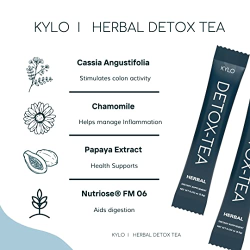 KYLO Instant Herbal Detox Tea - Support for Weight Management (30 Single-Serve Sticks) KYLO