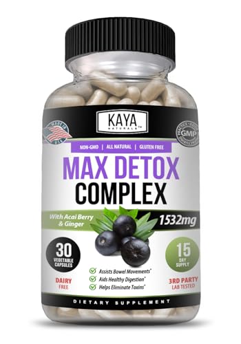 Kaya Naturals - Max Detox - 100% Natural, Healthy, Safe & New, Pure Herbal Ingredients