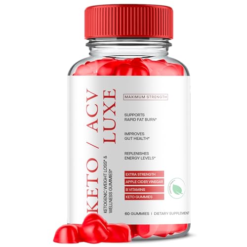 Keto Luxe - Keto Luxe Gummies - Keto Luxe ACV Gummies (1 Pack), 60 count