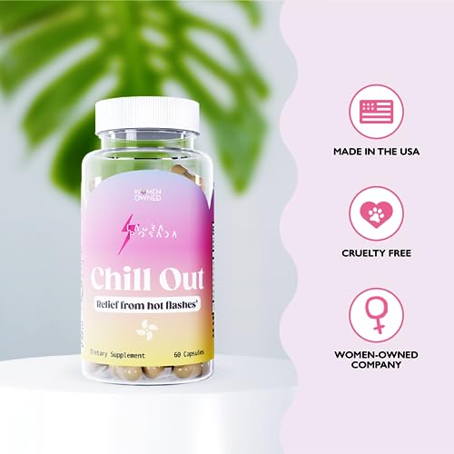 Laura Posada Chill Out - Natural Hot Flash & Night Sweats Relief Formula Menopause Supplements Support Laura Posada