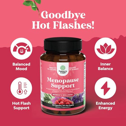 Complete Herbal Menopause Supplement for Women - Multibenefit Menopause Relief Hormone