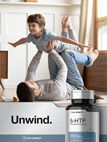 5HTP 400mg | 120 Capsules | 5-HTP Extra Strength Supplement | Non-GMO, Gluten Free Horbäach