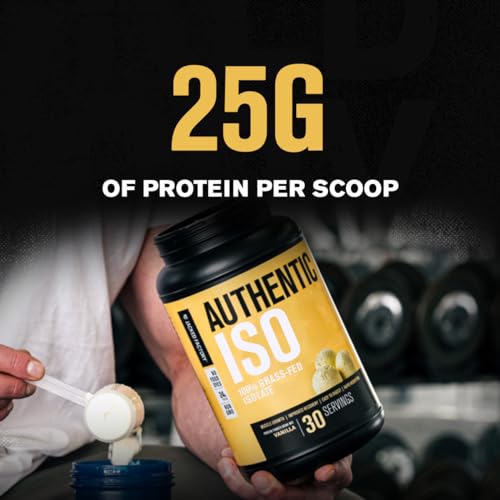 Jacked Factory Authentic ISO Grass Fed Whey Protein Isolate Powder - Low Carb Jacked Factory