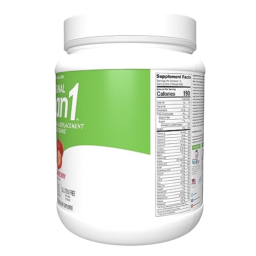 Lean1 Strawberry, 15 Serving tub, Fat Burning Meal Replacement by Nutrition53 N53