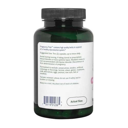 Vitanica Pregnancy Prep, Reproductive System Support, Vegan, 120 Capsules