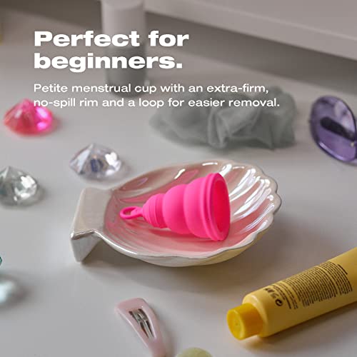 Intimina Lily Cup One - Collapsible Disposable Menstrual Cups for Beginners, Small Menstrual Cup INTIMINA