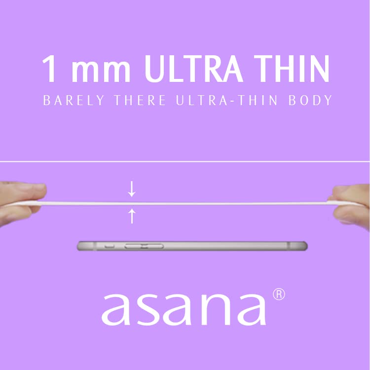 Asana Panty Liners for Girls, Organic Cotton Cover – Controls Odor Naturally, Pads Without Wings Asana