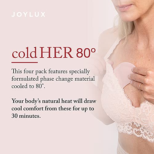 Joylux coldHER 80 Bra Inserts | Menopause Relief | Hot Flash Relief | Menopause Support, 80 Degrees Joylux