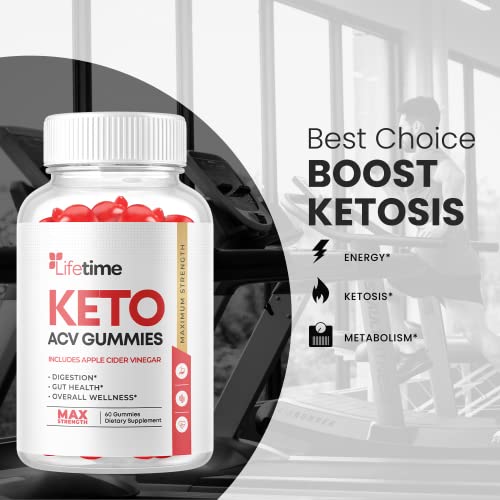 Lifetime Keto Gummies - Vegan, Non GMO - Lifetime ACV Keto Gummies with Apple Cider 