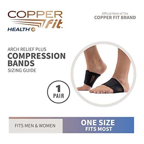 Copper Fit CFACBP Health Unisex Arch Relief Plus with Built-In Orthotic