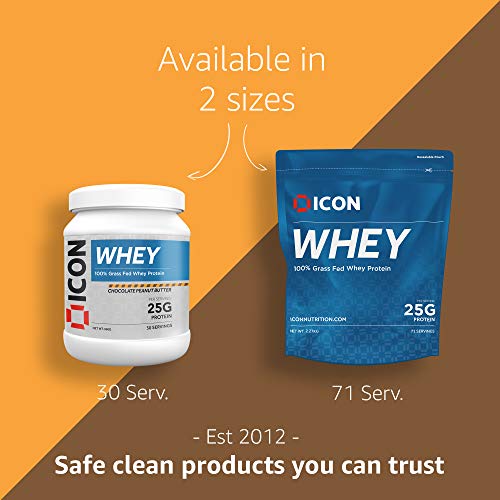 ICON Nutrition Whey Protein Powder 960g, 30 Servings - Chocolate Peanut Butter ICON Nutrition
