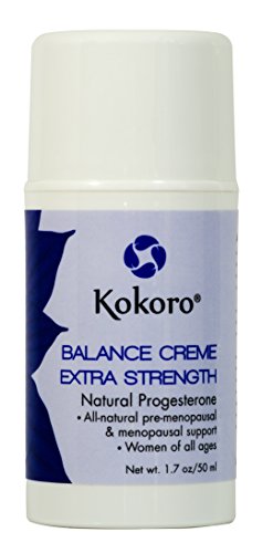 Kokoro Extra Strength Natural Progesterone Balance Creme, 1.7 oz Pump, Extra Strength Kokoro