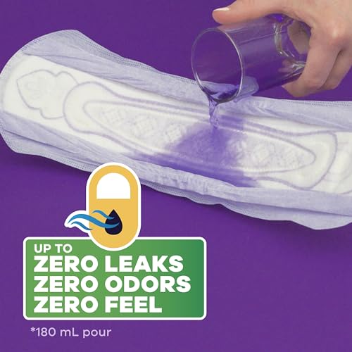 Always Discreet Adult Moderate Long Incontinence Pads, Up to 100% Leak Always Discreet
