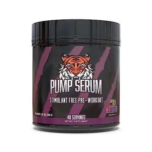 Huge Supplements Pump Serum, Stim Free Pre Workout and Nitric Oxide Booster