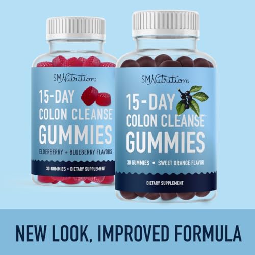 15 Day Colon Cleanse & Detox Gummies | Occasional Constipation & Bloating Relief SMNutrition
