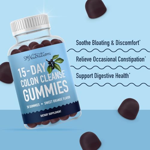 15 Day Colon Cleanse & Detox Gummies | Occasional Constipation & Bloating Relief SMNutrition