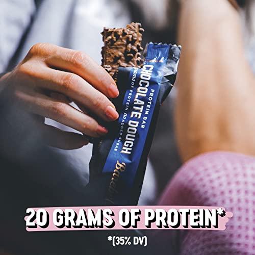 Barebells Protein Bars Chocolate Dough with 1g of Total Sugars - 12 Count, 1.9oz Bars BAREBELLS