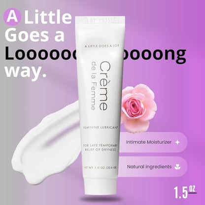 Crème De La Femme Daily Vaginal Moisturizing Cream for Long-Lasting Relief from Feminine Dryness