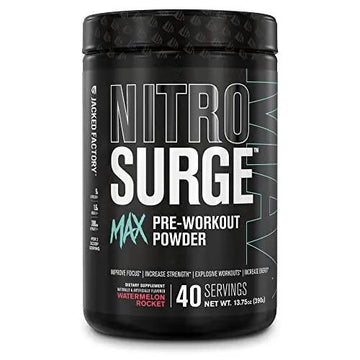 Jacked Factory Nitrosurge Max Nootropic Pre Workout Powder - Premium Pre Workout
