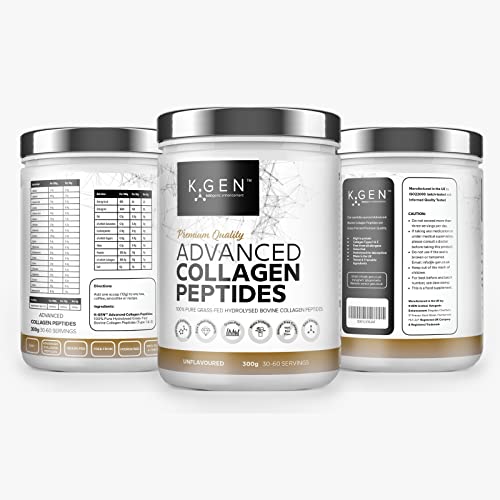 K-GEN Bovine Collagen Powder with Premium Quality Ingredients – Pure Hydrolysed Grass-Fed Bovine Collagen K GEN ketogenic enhancement